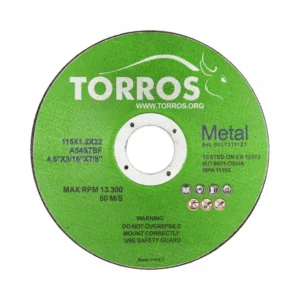 Tarcza do cięcia metalu 115 Torros 115x1,2x22,2 tarcze do cięcia