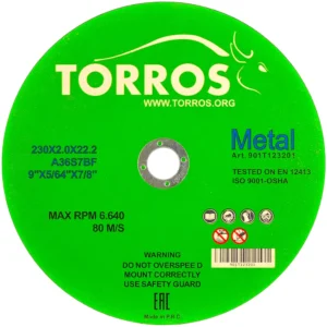 Tarcza do cięcia metalu 230 Torros 230x2x22,2mm tarcze do cięcia